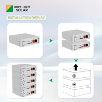 Paquete de Baterías de Litio Lifepo4 de Bajo Voltaje de 5 kWh, 51.2V 100Ah, Batería de Almacenamiento de Energía Apilable para Sistemas de Almacenamiento
