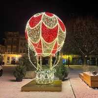 Wasserdichte LED-Heißluftballon-Feiertags motiv lichter für den Außenbereich Beleuchtete Heißluftballon-Motiv leuchte für die Weihnachts anzeige im Freien