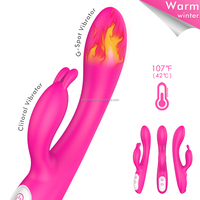 Nouveau Vibrateur Lapin G-Spot 2026 avec Fonction Chauffante et Oreilles de Lapin pour le Plaisir Féminin