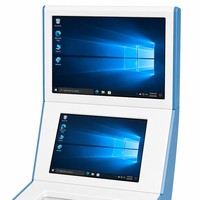 Kiosque en acier sur mesure avec écran tactile, couleur et taille personnalisables, OEM disponible