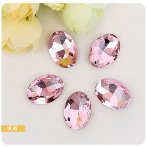Pendentif clé ovale en strass 13x18 20x30mm en verre pour accessoire de coque de téléphone DIY - Product Image 1