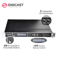 DIGICAST-modulador CATV, 8 canales, 24 en 1, HD, MI QAM, SDI, ATSC, modulador codificador Digital RF