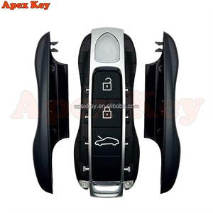 Étuis de clés de remplacement noirs de haute qualité et élégants pour Porsche 911 avec autocollants pour la création de cadres photo artistiques - Product Image 4