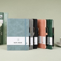 Écoliers cadeau A5 journal journal en cuir pu moleskin pu cuir cahiers de composition de luxe
