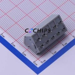 KF243A-5.0-5P Spring Terminal Block Through hole Component (THT),P=5mm Connector 5mm 5P 5 17A - Product Image 2