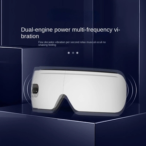 Masque oculaire intelligent à chargement USB, soin chauffant, soulagement de la fatigue, appareil pliable, masseur oculaire vibrant à compression thermique - Product Image 4