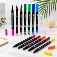 JOYCOLOUR Stylo marqueur à eau pour dessin, pointe fine, marqueur à eau 12 couleurs