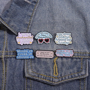 5 gaya kreatif Eropa dan Amerika penyanyi bros Pin Musik Album lencana logam lembut Enamel kerah Pin untuk penggemar hadiah - Product Image 3
