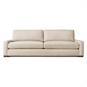 Sofá de 2 Plazas, Venta Directa de Fábrica, Sofá Seccional de Tela Moderno y Elegante, Doble Asiento, Estructura de Madera, para Sala de Estar - Product Image 1