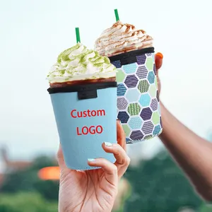 Ijskoffie Cup Mouw Isolator Koude Dranken Warme Dranken Neopreen Kan Koeler Cover Koozies Bier Tumbler Cup Mouw Custom Logo