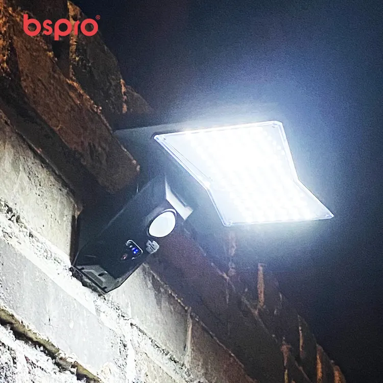 Bspro Biệt Thự Không Dây Cảnh Quan LED Không Thấm Nước Nhà Bên Ngoài Đèn Tường Ngoài Trời Năng Lượng Mặt Trời Ánh Sáng Sân Vườn