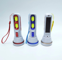 Lampe torche solaire extérieure 800mAh batterie au lithium haute luminosité lampe de poche LED d'urgence de poche portable