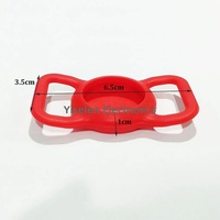 Coque en silicone souple anti-perte pour AirTag, style minimaliste, motif animal, compatible avec les colliers pour chats et chiens Apple AirTag