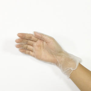 ถุงมือไวนิลแบบใช้แล้วทิ้ง ปราศจากน้ำยาง ไม่มีแป้ง โปร่งใส/ใส ไซส์ S/M/L/XL ขายตรงจากโรงงานในจีน - Product Image 1