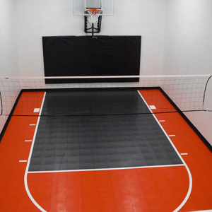 Dalles <span class=keywords><strong>de</strong></span> sol modulaires en PP pour terrain <span class=keywords><strong>de</strong></span> basketball intérieur, revêtement <span class=keywords><strong>de</strong></span> sol sportif pour terrain <span class=keywords><strong>de</strong></span> basketball intérieur, réduction du bruit, antidérapant - Product Image 2