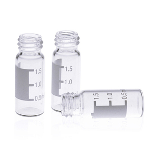 ขวดแก้วสีเหลืองอำพันใส 2 มล. ฝาเกลียว ND9 สำหรับเครื่องเก็บตัวอย่างอัตโนมัติ HPLC ใช้ในห้องปฏิบัติการ - Product Image 3