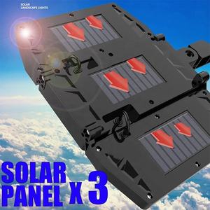 室外防水发光二极管墙壁传感器运动灯，带<span class=keywords><strong>3</strong></span>种照明模式折叠灯，用于花园庭院后院太阳能路灯 - Product Image 3