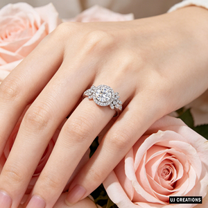 S925 Personalizado | 9K | 14K | Anillo de Boda Romántico de Oro Sólido de 18K con Diamante Cultivado en Laboratorio de 1ct, Certificado IGI, Calidad VVS-VS, Corte Brillante, para Fiesta - Product Image 4