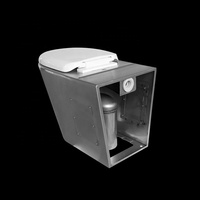 Usine en gros fournisseur chinois lavage une pièce pisser pot de toilette durable 304 316 toilette en acier inoxydable pour un usage marin