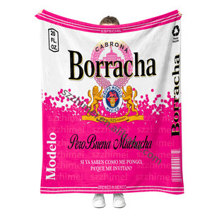 Nueva Manta Mexicana Borracha Chingona Toxica, Manta de Viaje Personalizada con Sublimación - Product Image 1
