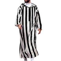 Vêtements islamiques en gros pour hommes, robe musulmane en lin, polyester et coton, thobe pour hommes, Arabie Saoudite