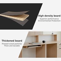 Comptoir de réception, comptoir de réception de salon moderne avec tiroir verrouillable, plateau pour clavier et armoire de rangement, comptoir de magasin