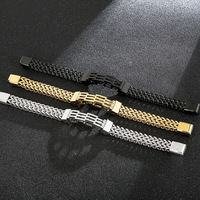 Produit en stock 225mm Bracelet gothique en acier inoxydable à chevrons et chaîne cubaine avec runes anciennes