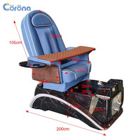 Fauteuil de massage électrique pour les pieds, couleur personnalisée, luxe, pour salon de manucure, avec système vapeur