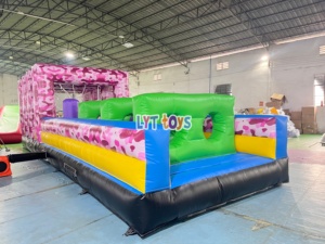 Pista de Obstáculos Inflable de Inflado y Desinflado Rápido para Carnaval, Pista de Carreras Inflable, <span class=keywords><strong>Arena</strong></span> de Desafío de Obstáculos Inflable - Product Image 4