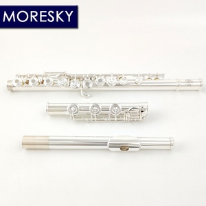 Flauta MORESKY 17 con 17 Orificios en Clave de Sol, Cuerpo de Plata de Ley 925, Plateada, FML-308 - Product Image 3