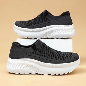 Zapatillas deportivas de plataforma con puntera ancha personalizadas para <span class=keywords><strong>mujer</strong></span>, calzado deportivo de suela gruesa, zapatillas deportivas para <span class=keywords><strong>mujer</strong></span>, zapatillas gruesas, Zapatillas <span class=keywords><strong>Mujer</strong></span> - Product Image 3