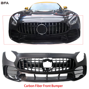 Paraurti Anteriore Stile GTR in Fibra di Carbonio per <span class=keywords><strong>Mercedes</strong></span> <span class=keywords><strong>AMG</strong></span> <span class=keywords><strong>GT</strong></span> GTS 2014-2019 - Product Image 1