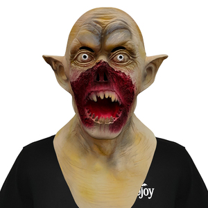 Máscara de Látex de Demonio de Terror, Máscara de Fantasma Aterrador con Orejas Grandes, Accesorio de Cabeza de <span class=keywords><strong>Vampiro</strong></span> para Fiesta de Halloween, Cosplay, Personalizable - Product Image 1
