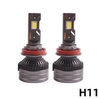 SANVI V3 tres tubo de calor coche LED faro bombilla 18000LM 80W lámpara de coche H1 H4 H7 H11 9005 bombillas de luz automática