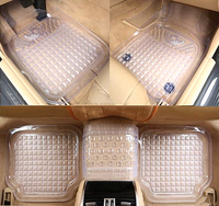Direkt vom Hersteller Luxuriöse Rutschfeste Transparente PVC Auto-LKW-Bodenmatte Wasserdicht Universal für 4-5 Sitzer Autos 5-teilig Großhandel