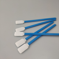 Écouvillon de salle blanche 125 mm - Excellente absorption, compatible IPA/acetone - pour le nettoyage des lentilles, des férules de fibres, des microscopes et des capteurs