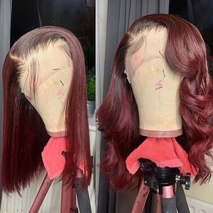 Perruque Deep Wave en dentelle frontale, 30 pouces, perruque Lace Front Wig Fine tressée, perruque Yaki Lace queue de cheval avec <span class=keywords><strong>frange</strong></span> - Product Image 3