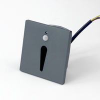 AC110V 220V IP44 lampu dinding sensor gerak LED sensor gerak pir inframerah aluminium tertanam kotak tahan air luar ruangan