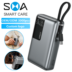 Batterie externe <span class=keywords><strong>populaire</strong></span> portable haute capacité 20000 mAh PD65W à charge ultra-rapide avec affichage numérique personnalisable - Product Image 1