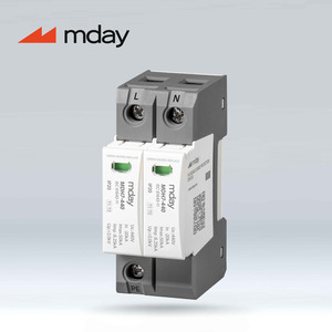 La mejor protección contra rayos para toda la casa 20kA 2P Tipo 1 + 2 Protector contra sobretensiones con 275/320/385/440V AC SPD para sistemas <span class=keywords><strong>solares</strong></span> - Product Image 2