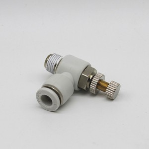 Válvula de Control de Velocidad de Cilindro Decker, Conector de Tubería de Aire/Gas de 1/4 Pulgadas, PSL ASL8 02 M5 02 03 - Product Image 2