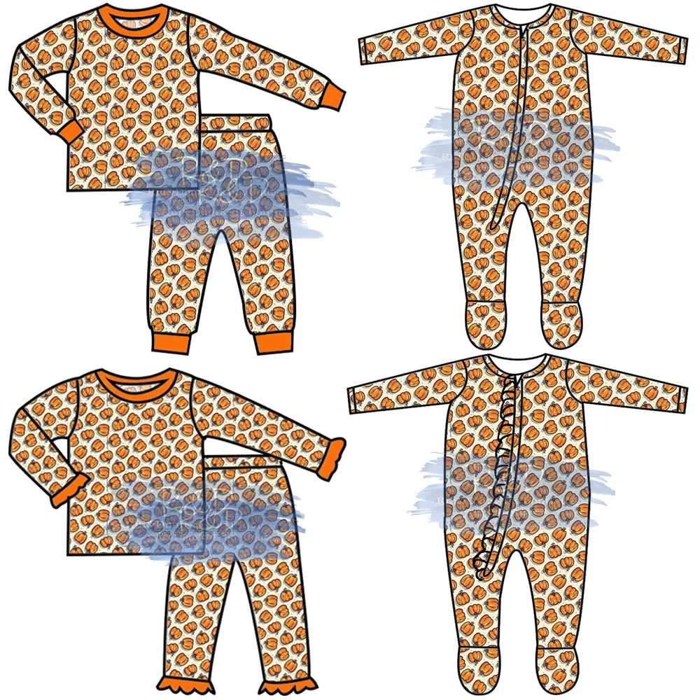 Kids Christmas Pajamas Children Sleepwear Children's Pajama Sets Girls And Boys Cartoon Halloween Pajamas Baby Kids Romper