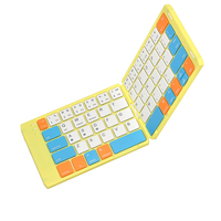 Clavier BT pliable Clavier portable sans fil avec support Rechargeable pleine grandeur Ultra Compatible Android Windows LAPTOP