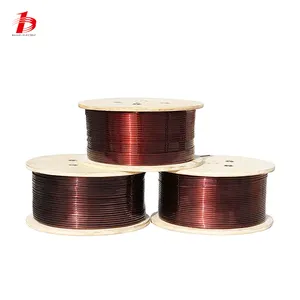 BAIWEI 3x5mm o 4x5mm 200C AI EIW 220C PIW 220C AIW Varnish Insulated Aluminium conductor Enameled magnet Wire for Motor Winding