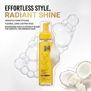 High Quality Custom Label Strong Hold Hypoallergenic Anti Frizz Hair <b>Mousse</b> Styling Foam <b>for</b> Hair <b>Braiding</b> & Styling - Product Image 6