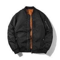 Veste bomber en nylon pour homme sur mesure, veste de sport d'hiver épaisse pour l'extérieur, fermeture éclair, patchs brodés, utilisation décontractée en avion