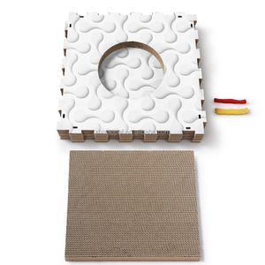 Letto per gatti per casa interna grande Cave con Scratch Pad Premium doppio condominio per gatti - Product Image 6