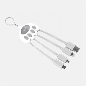 La Dernière Conception Peut Être Cadeau Enveloppé Câble Usb Porte-clés 4 En 1 Pour <span class=keywords><strong>Iphone</strong></span> + Câble de Données Micro Usb - Product Image 4