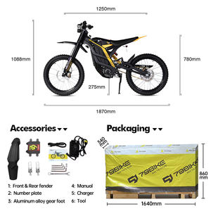 Vélo électrique de route à longue portée en stock dans l'UE, 79bike Falcon PRO certifié CE, moteur électrique, vélo tout-terrain, 72V - Product Image 4