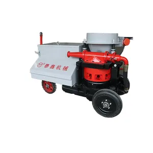 HS700 Wet Shotcrete Machine 4 Wheels Drive Diesel Motor Power For Underground Mining With External Air Compressor